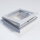 Electrically Operated Rooflight - Polycarbonate Dome 1000x1000mm (view 2)