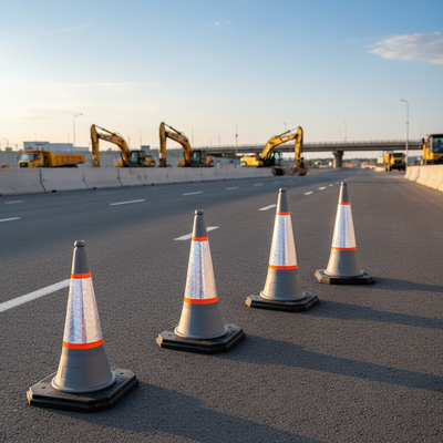 Replacement Traffic Cone Sleeves - Pack of 25 in Multiple Sizes