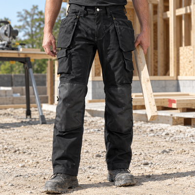 Rip-Stop Knee Guard Work Trousers with Holster Pockets