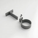 Adjustable Aluminium Pipe Clip 63mm Diameter — RAL 7037