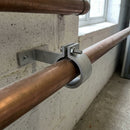 Adjustable Aluminium Pipe Clip 63mm Diameter