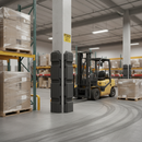 Slate Gray Heavy Duty Plastic Column Protector - Expander Section for High Traffic Areas