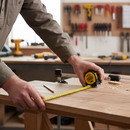 Dim Gray Heavy Duty 8m Tape Measure with Rubber Coated Case