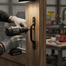 Premium Heavy Duty Cast Iron Door Pull Handle - 150mm Length for Residential and Commercial Use