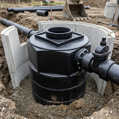1550L Underground Polyethylene Water Tank, 450mm Access