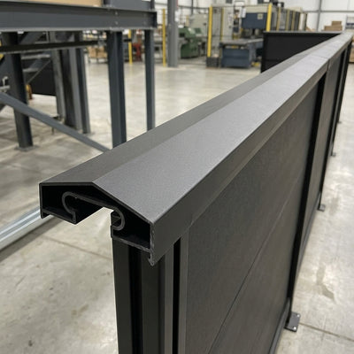 Capping Rail 2.45m Black
