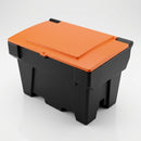 200 Litre Lockable Grit Bin – Black Base Orange Lid (view 2)