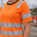 Women's Class 2 High-Visibility Tee - Hi-Vis Orange (view 2)
