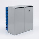 8-Tier Steel Laptop Storage Locker with Cam Locks (view 2)