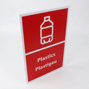 A3 Self-adhesive bilingual Welsh and English bin sign (view 2)