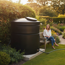 Dark Slate Gray Large Heavy Duty 2000 Litre Cylindrical Non-Potable Water Storage Tank