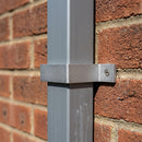 Aluminium Downpipe Clip 72×72mm with 5mm Wall Spacing