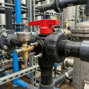 2" BSP Female 3-Way T Port Polypropylene Ball Valve, 10 Bar