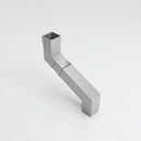 Flush Joint Adjustable Swanneck 72x72mm Aluminium Downpipe (view 2)