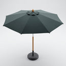 2.5m Parasol with Weighted Base – UV Resistant Polyester (view 2)