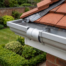 Flush Joint Internal Jointer 63mm Diameter Aluminium — RAL 9006 (in use)