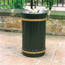 84 Litre GRP Circular Fluted Open Top Litter Bin