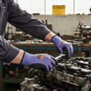 Gray High-Performance Nitrile Foam Gloves - Size 10 for Enhanced Grip