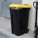 80 Litre Wheeled Waste Bin with Rear Handle and Axle