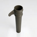 Traditional Aluminium Downpipe 76mm Diameter × 3m Eared Socket — RAL 7022