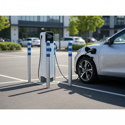 Premium EV Charging Point Protection Bollards - Sub-Surface Fix