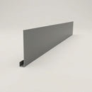 Aluminium Fascia Board Sample — RAL 7037 / 'U' Return