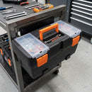 20-inch Black Plastic Tool Box, 500 × 258 × 250mm
