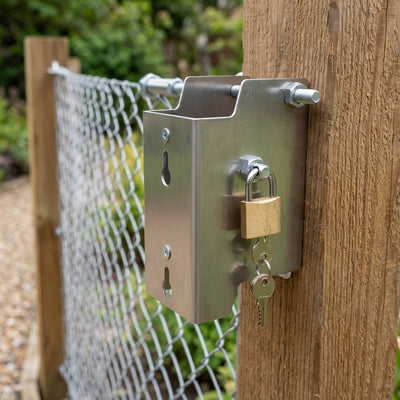 Wooden Post Mount for Secure Fencing Installation
