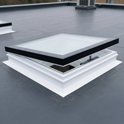 Electric Opening Flat Glass Rooflight 1000x1000mm