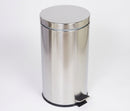 30 litre pedal bin with foot-operated lid and galvanised liner (view 2)