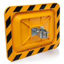 600 x 400mm Polymir Convex Traffic Mirror Yellow and Black Frame (view 2)