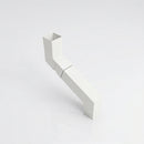 Flush Joint Adjustable Swanneck 72x72mm Aluminium Downpipe — RAL 9016