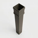 Traditional Downpipe Length 72x72mm x 3m Non-Eared Socket — RAL 7022