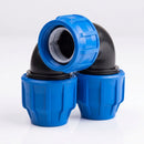 MDPE 90° Elbow Fitting for Compression Pipe (view 2)
