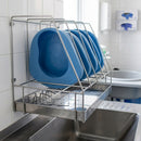 Stainless Steel 5-Bedpan Drainage Rack with Drip Tray