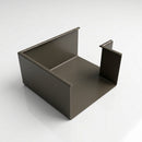 90° Aluminium Box Gutter Angle 135 x 100mm — RAL 7022