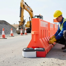 Light Gray Premium Road Rock Barrier Stabiliser for Wind Compliance
