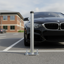Light Slate Gray Heavy Duty Lockable Folding Parking Post for Secure Parking