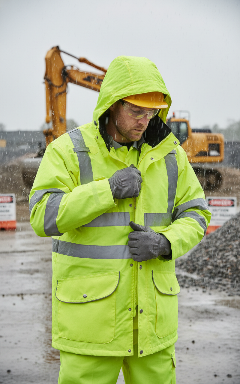 Gray High-Performance 7-in-1 Waterproof Jacket for All Seasons - Yellow