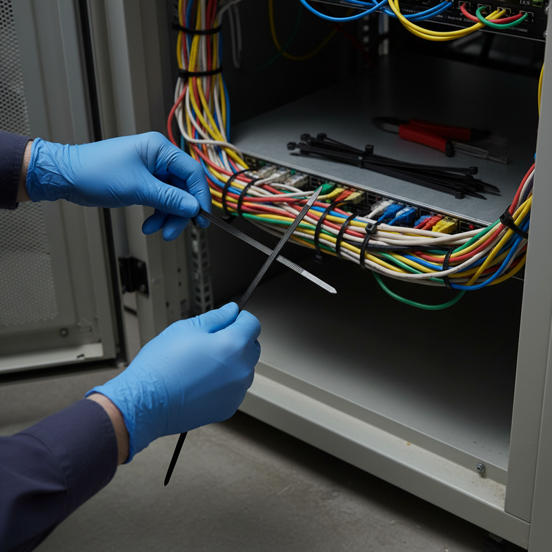 Dark Slate Gray Heavy Duty Nylon Cable Ties 450mm x 4.8mm (Pack of 100)