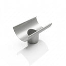 Half Round Aluminium Gutter Outlet 76mm – Marine Grade — RAL 9006