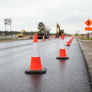 Light Gray 1 Metre Heavy Duty Traffic Cone with High Durability and Performance