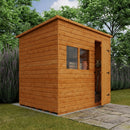 Deluxe Pent Shed 12mm Shiplap Cladding, 785mm Door