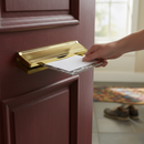 Premium 12" Internal Draught Excluder Letterbox for Door Thickness 40-80mm with Weather Protection and Adjustable Sleeve