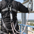 2 Point Safety Harness Fall Protection Set with Twin Lanyard (view 2)