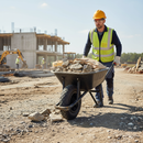 Premium 14-Inch Puncture-Proof Solid Wheelbarrow Wheel with 13mm Bore for Heavy-Duty Use