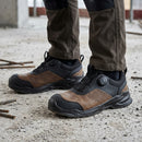 S3S Composite Toe Safety Shoe with Freelock Fastening - Brown