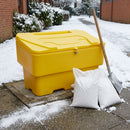 190kg Lockable Grit Bin with 150kg White De-Icing Salt
