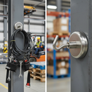 Premium Heavy Duty Magnetic Hooks with 70N Pull Force - Pack of 4 for Versatile Organization