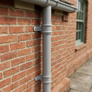 Traditional Aluminium Downpipe Sample — RAL 7035 / 63mmØ (in use)